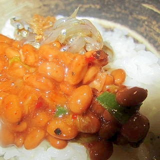 キムチ生姜葱生しらす納豆
